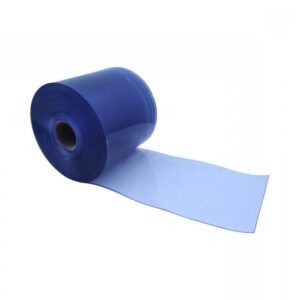 Solid 50m Blue PVC Strip Bulk Roll