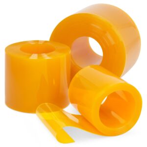 Anti Insect Yellow PVC Strip Curtain 50m Roll Translucent
